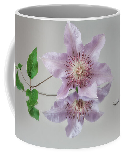 Clematis Coffee Mug featuring the photograph Centre Stage by Shirley Mitchell