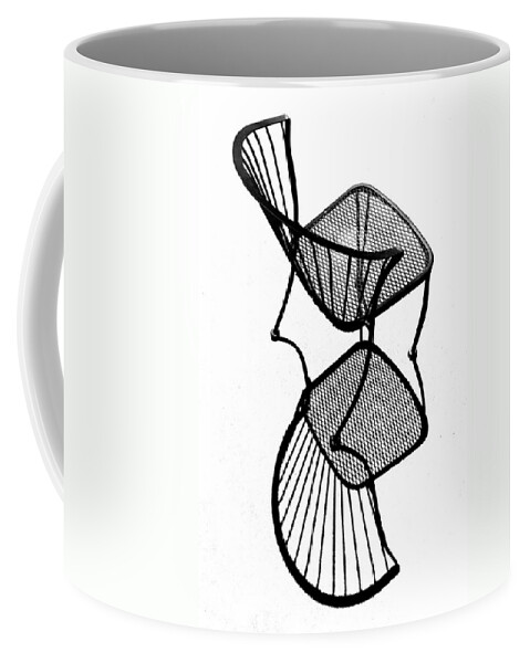 Chair Coffee Mug featuring the photograph Chair Silhouette by Christopher McKenzie