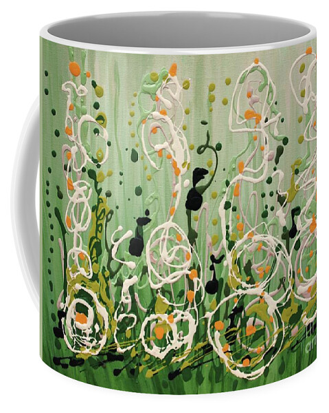 Champagne Symphony Coffee Mug featuring the painting Champagne Symphony by Holly Carmichael