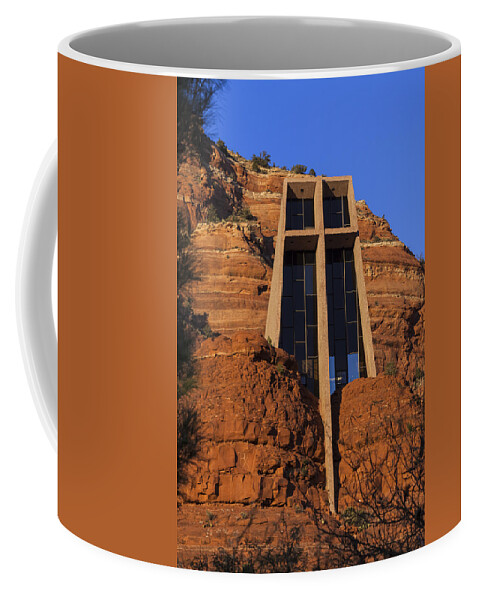 Architecture Coffee Mug featuring the photograph Chapel in the Rock by Ed Gleichman