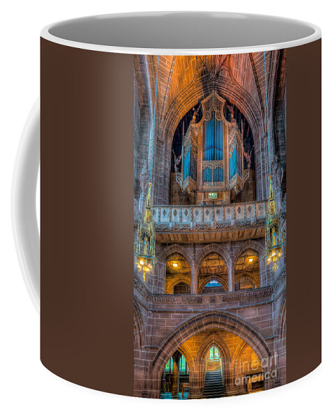 Cathedral Coffee Mug featuring the photograph Chapel Organ by Adrian Evans