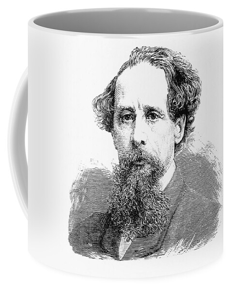 Literature Coffee Mug featuring the photograph Charles Dickens, English Author by British Library