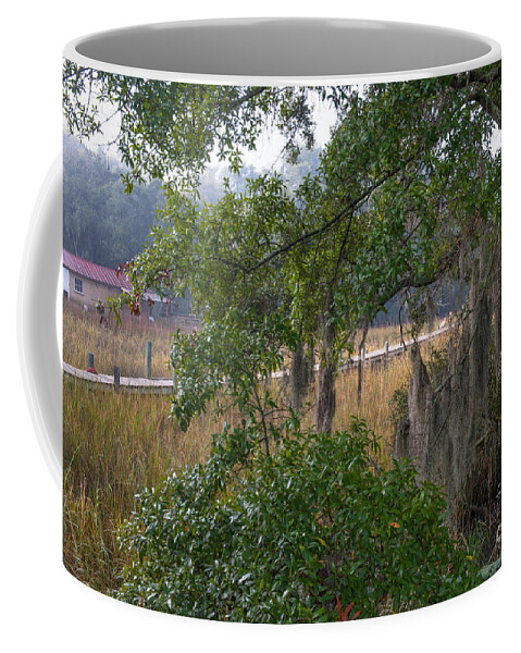 Fog Coffee Mug featuring the photograph Charleston SC Fog by Dale Powell