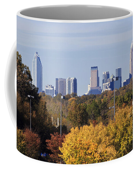 Skyline Coffee Mug featuring the photograph Charlotte Skyline from Southpark by Jill Lang