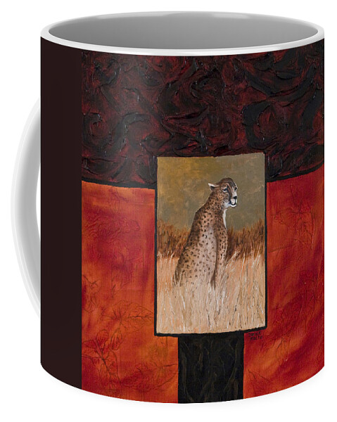 Animal Coffee Mug featuring the painting Cheetah by Darice Machel McGuire