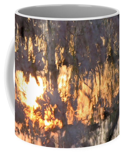 Cherry Coffee Mug featuring the photograph A Cherry Blossom Sunset by Cora Wandel