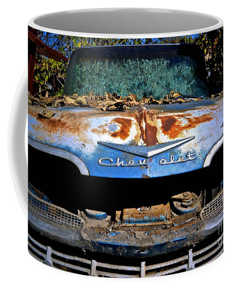 Chevy Coffee Mug featuring the photograph Chevrolet Picking by Gwyn Newcombe