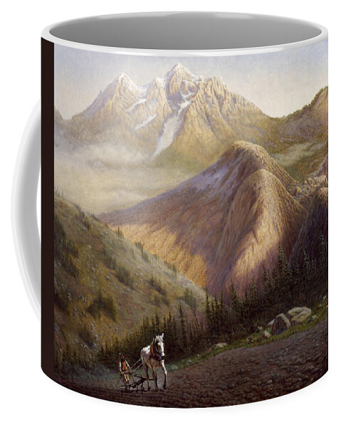 Gregory Perillo Coffee Mug featuring the painting Cheyenne Valley Wyoming by Gregory Perillo