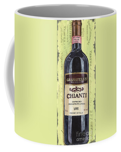 Alcohol Coffee Mug featuring the painting Chianti and Friends Panel 1 by Debbie DeWitt