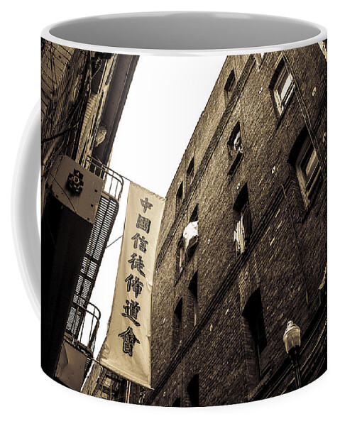 San Francisco's Chinatown Has Always Been One Of My Favorite Places To Explore. It Is Filled With Mystery And Adventure. I Never Get Tired Of It And Always Manage To Find New Things. Coffee Mug featuring the photograph Chinatown Alley by Spencer Hughes