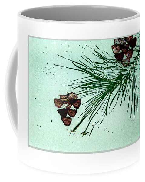 Christmas Coffee Mug featuring the mixed media Christmas Card 3 by Ann Powell