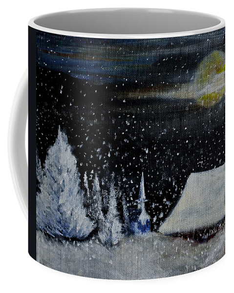 Christmas Coffee Mug featuring the painting Christmas Eve by Dick Bourgault