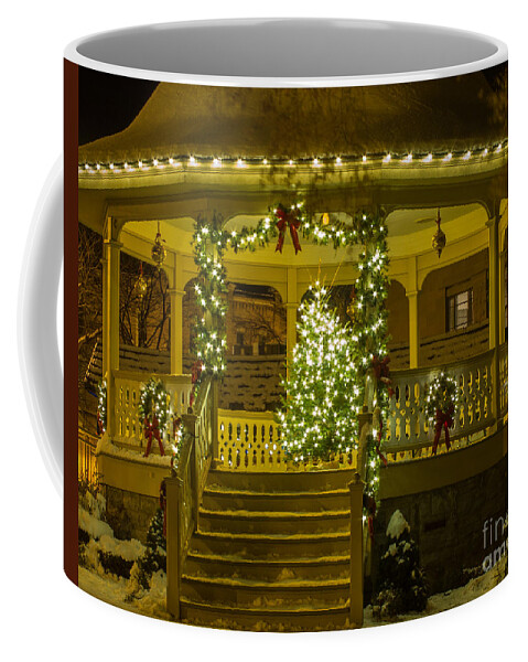 Christmas Coffee Mug featuring the photograph Christmas Gazebo by Rod Best