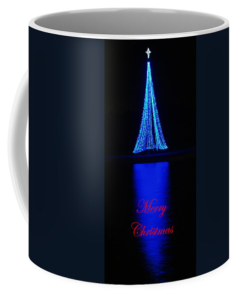 Christmas Card Coffee Mug featuring the photograph Christmas in Blue by Bob Johnson