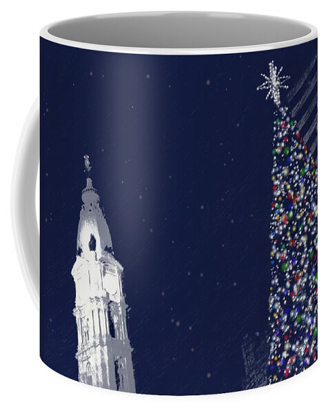 Philly Coffee Mug featuring the photograph Christmas in Center City by Photographic Arts And Design Studio