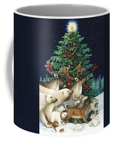 Christmas Coffee Mug featuring the painting Christmas Parade by Lynn Bywaters