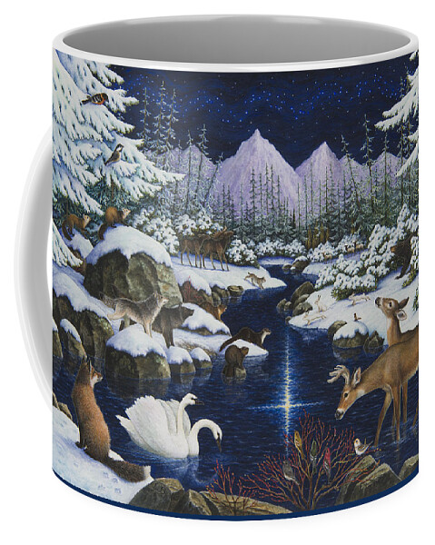 Christmas Coffee Mug featuring the painting Christmas Wonder by Lynn Bywaters