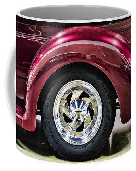 Wheel Coffee Mug featuring the photograph Chrome Wheel by Ron Roberts