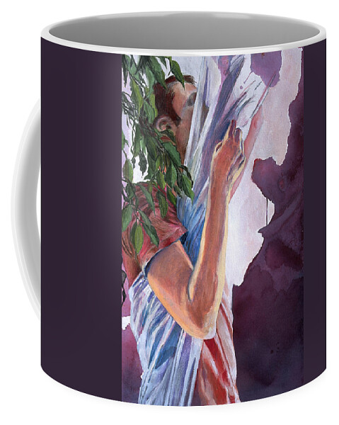 Popular Gay Artists Coffee Mug featuring the painting Chrysalis by Rene Capone