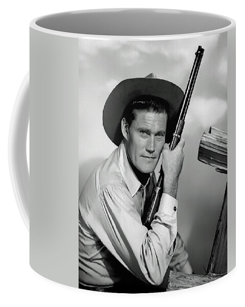 Chuck Connors Coffee Mug featuring the photograph Chuck Connors - The Rifleman by Mountain Dreams