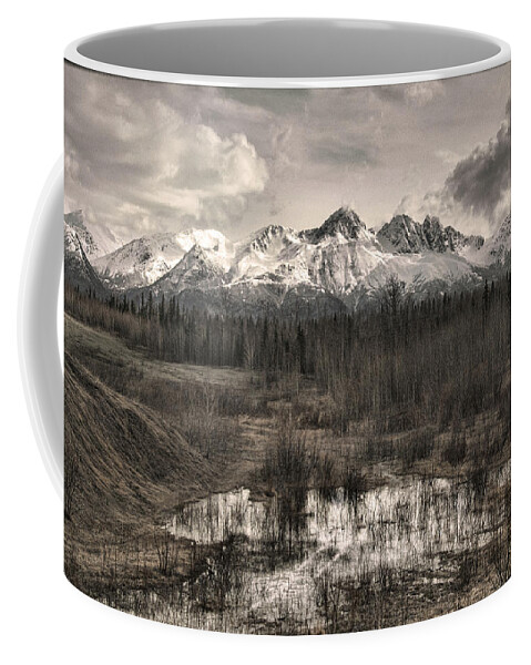 Mountains Coffee Mug featuring the photograph Chugach Mountain Range by Erika Fawcett