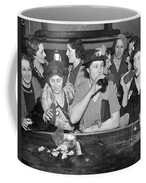 1937 Coffee Mug featuring the photograph C.I.O. Victory Party by Underwood Archives