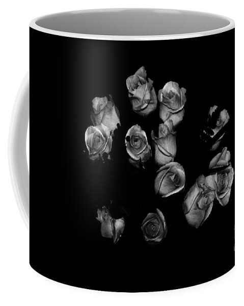 Prints Sale Coffee Mug featuring the photograph Classic Black Roses by Oksana Semenchenko