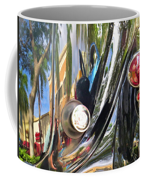 Abstract Coffee Mug featuring the photograph Classic Car Abstract by Dart Humeston
