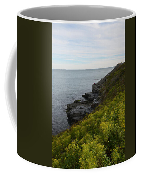 Cliff Walk Coffee Mug featuring the photograph Cliff Walk Newport RI by Toby McGuire
