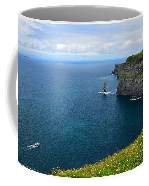 Cliff Coffee Mug featuring the photograph Cliffs of Moher Looking North by RicardMN Photography
