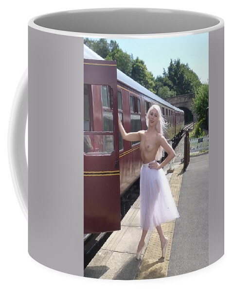 Naughty Coffee Mug featuring the photograph Climb Into My Carriage Please by Asa Jones