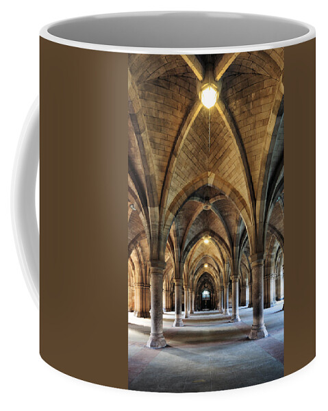 University Of Glasgow Coffee Mug featuring the photograph Cloisters by Grant Glendinning
