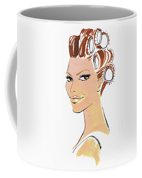 20-25 Coffee Mug featuring the photograph Close Up Of Beautiful Woman In Hair by Ikon Ikon Images