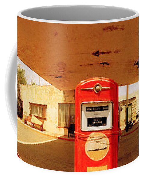 Photography Coffee Mug featuring the photograph Closed Gas Station, Route 66, Usa by Panoramic Images