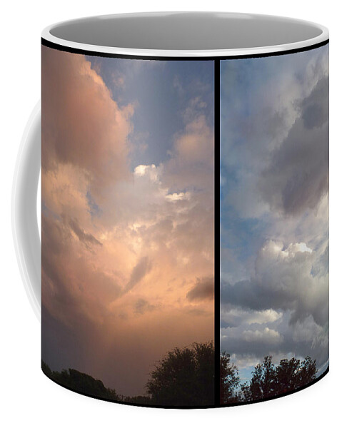 Clouds Coffee Mug featuring the photograph Cloud Diptych by James W Johnson