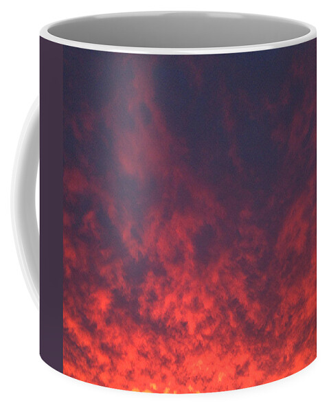Clouds Coffee Mug featuring the photograph Clouds Ablaze by Marian Lonzetta