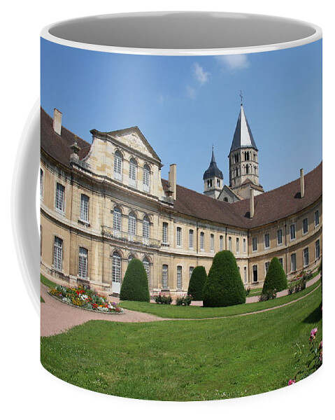Cloister Coffee Mug featuring the photograph Cluny Abbey - Burgundy by Christiane Schulze Art And Photography