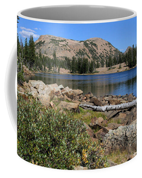 Lake Utah Landscape Uinta Mountain Summer Scenic No People Wilderness Coffee Mug featuring the photograph Clyde Lake by Brett Pelletier