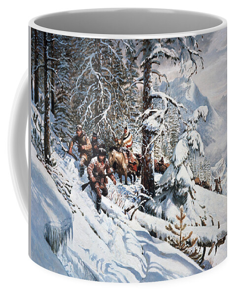 1805 Coffee Mug featuring the painting Clymer Lewis And Clark by Granger