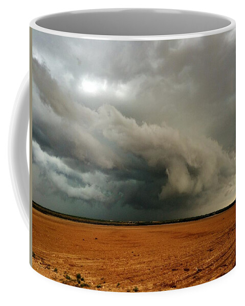 Storm Coffee Mug featuring the photograph Coahoma Supercell by Ed Sweeney