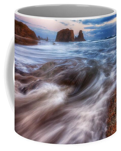 Sunset Coffee Mug featuring the photograph Coastal Flow by Darren White