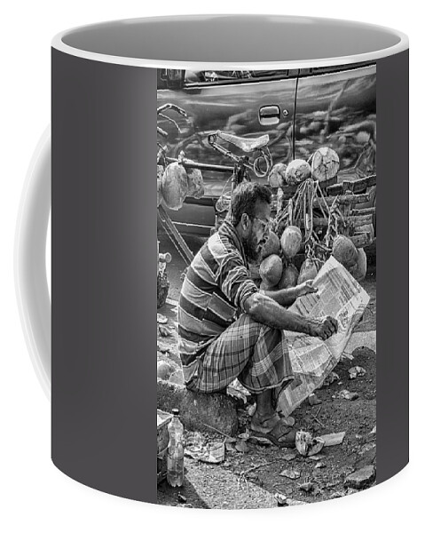 Man Coffee Mug featuring the photograph Coconut Seller by Scott Wyatt