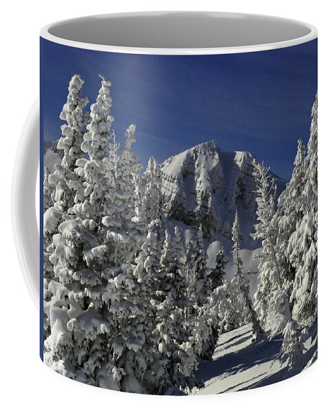 Cody Peak Coffee Mug featuring the photograph Cody Peak After a Snow by Raymond Salani III