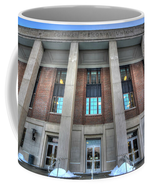 Coffman Memorial Union Coffee Mug featuring the photograph Coffman Memorial Union by Amanda Stadther