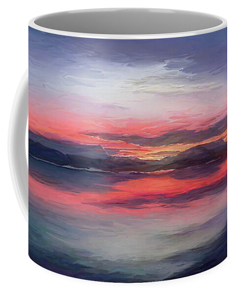 Cold Bay Coffee Mug featuring the painting Cold Bay by Michael Pickett