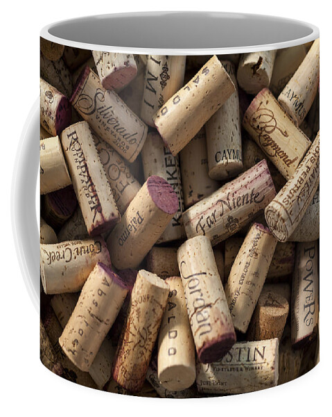 3scape Coffee Mug featuring the photograph Collection of Fine Wine Corks by Adam Romanowicz