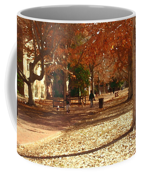 William And Mary College Coffee Mug featuring the photograph College of William and Mary abstract by Jacqueline M Lewis