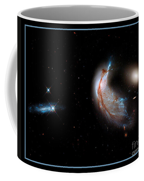 Galaxy Coffee Mug featuring the photograph Colliding Galaxies by Rose Santuci-Sofranko