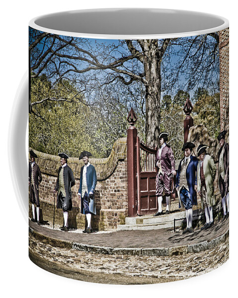 Williamsburg Coffee Mug featuring the photograph Colonial Dress by Timothy Hacker