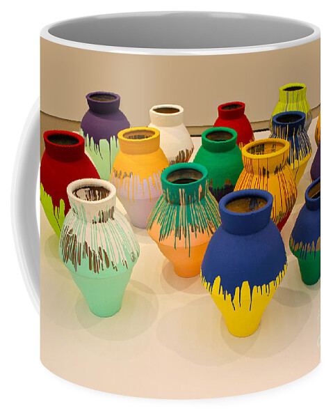 Vases Coffee Mug featuring the photograph Color Vases by Carlos Diaz